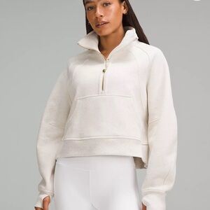 LULU LEMON Scuba Oversized Funnel-Neck Half Zip